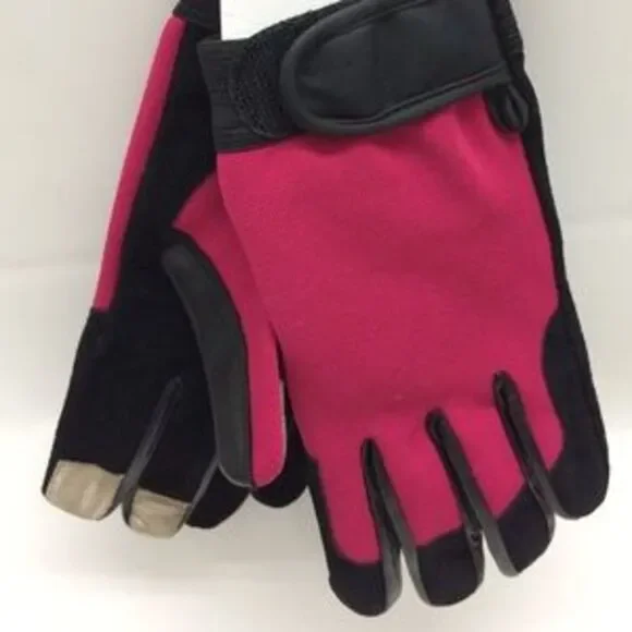 Boss Tech Heavy Duty Rugged Touchscreen Gloves - Pink/Black - Picture 3 of 3